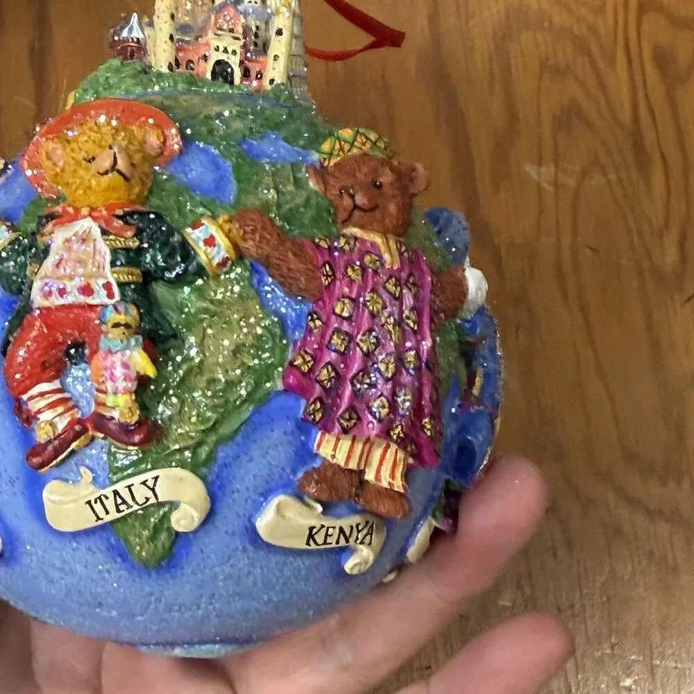 Christopher Radko Christmas Ornament Teddies Around the World 2002